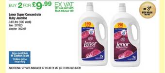 Costco Lenor Super Concentrate Ruby Jasmine offer