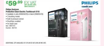 Costco Philips Sonicare Protective Clean Electric Toothbrush 5110 offer