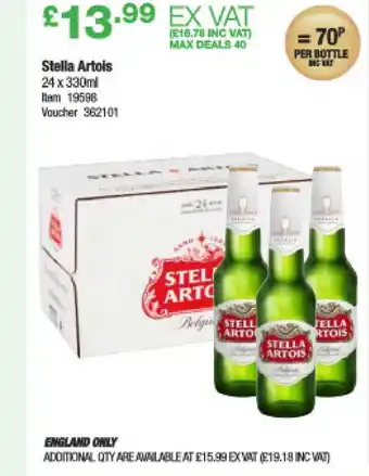 Costco Stella Artois offer