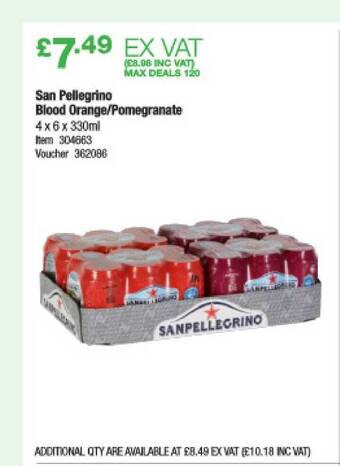 Costco San Pellegrino Blood Orange-Pomegranate offer