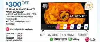 Costco LG 82 Inch 4K Ultra HD Smart TV offer