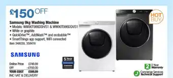 Costco Samsung 9kg Washing Machine offer