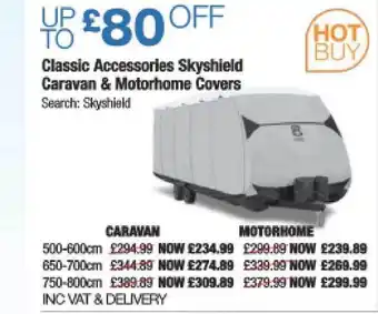 Costco Classic Accessories Skyshield Caravan & Motorhome Covers offer