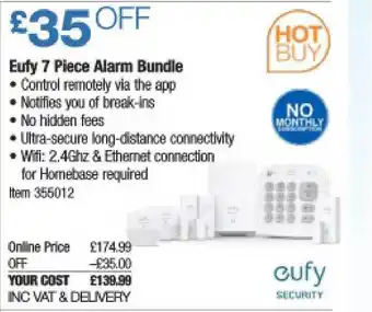 Costco Eufy 7 Piece Alarm Bundle offer