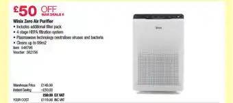 Costco Winix Zero Air Purifier offer