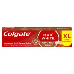Iceland Colgate Max White For Coffee, Tea & Wine Whitening Toothpaste 100ml offer