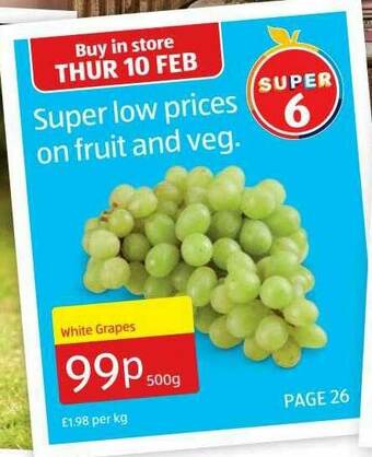 Aldi Super Low Prices On Fruit And Veg offer