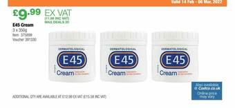 Costco E45 Cream offer