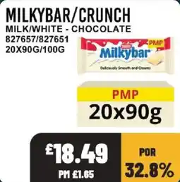 Bestway Milkybar crunch milk white chocolate offer