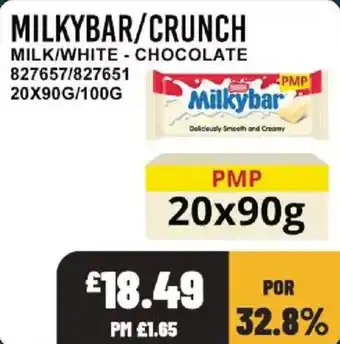 Milkybar crunch milk white chocolate