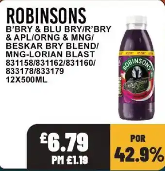 Robinsons b'ry & blu bry/r'bry & apl/orng & mng/ beskar bry blend/ mng-lorian blast