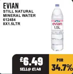 Bestway Evian still natural mineral water offer