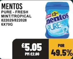 Bestway Mentos pure fresh offer