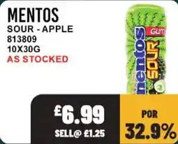 Bestway Mentos sour apple offer