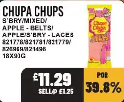 Bestway Chupa Chups s'brY/mixed/ apple - belts/ apple/s'brY - laces offer