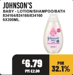 Bestway Johnson's baby lotion/shampoo/bath offer