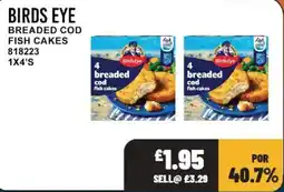 Bestway Birds Eye breaded cod fish cakes offer