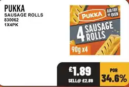 Bestway Pukka sausage rolls offer