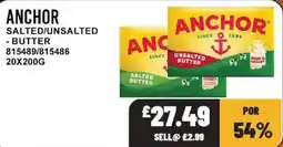 Bestway Anchor salted/unsalted butter offer