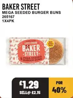 Bestway Baker Street mega seeded burger buns offer