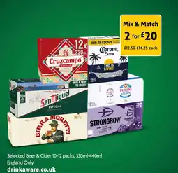 Morrisons Mix & Match Beer & Cider offer