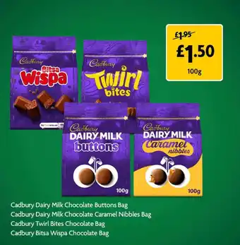 Cadbury dairy milk chocolate buttons bag