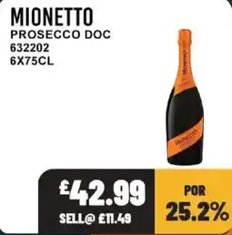 Bestway Mionetto prosecco doc offer