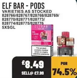 Bestway Elf bar - pods offer