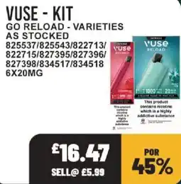 Bestway Vuse go reload kit offer