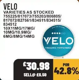 Bestway Velo freezing peppermint offer