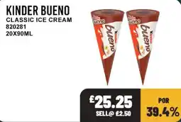 Bestway Kinder bueno classic ice cream offer