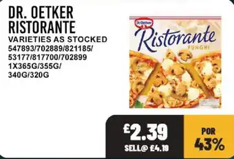 Bestway Dr. Oetker ristorante offer