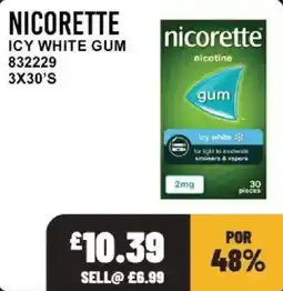 Bestway Nicorette icy white gum offer
