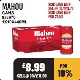 Bestway Mahou cans offer