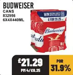Bestway Budweiser cans offer