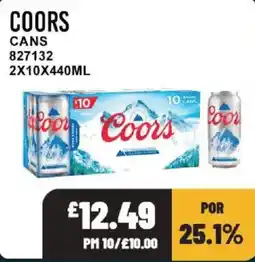 Bestway Coors cans offer