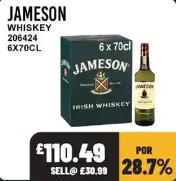 Bestway Jameson Irish Whiskey offer