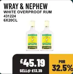 Bestway Wray & Nephew white overproof rum offer