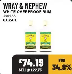 Bestway Wray & Nephew white overproof rum offer