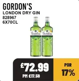 Bestway Gordon's london dry gin offer
