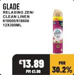 Bestway Glade relaxing zen/clean linen offer