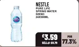 Bestway Nestle pure life spring water offer