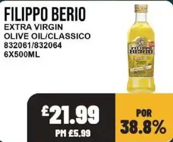 Filippo Berio extra virgin olive oil/classico
