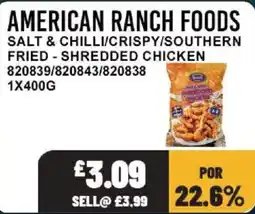 Bestway American ranch foods salt & chilli crispy southern fried shredded chicken offer