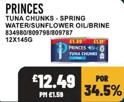 Bestway Princes tuna chunks offer