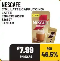 Bestway Nescafe c'ml latte/cappuccino/latte offer