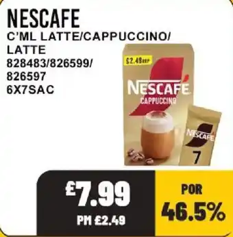 Bestway Nescafe c'ml latte/cappuccino/latte offer