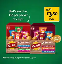 Morrisons Walkers variety multipack crisps box offer