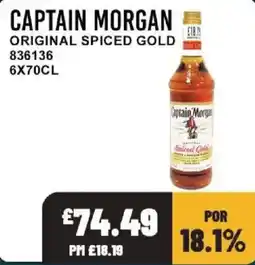 Bestway Captain Morgan original spiced gold offer