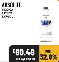 Bestway Absolut vodka offer